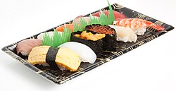 Sushi platter to go