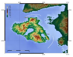 Topography of Lesbos