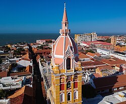 The Cartagena Cathedral was built between 1577 and 1612, has been preserved today almost unchanged.