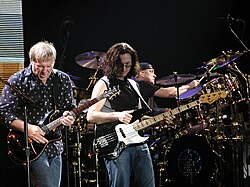 Rush on stage in Milan, Italy, 2004
