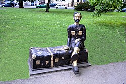 The monument of Jan Czekanowski, a president of Polish Copernicus Society of Naturalists (1923–1924), in Szczecin, Poland