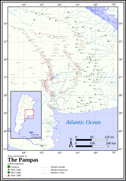 Forts and fortlets in the Pampas before the Conquest of the Desert