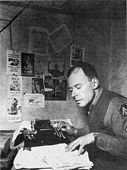 Exiled Klaus Mann as Staff Sergeant of the 5th US Army, Italy 1944