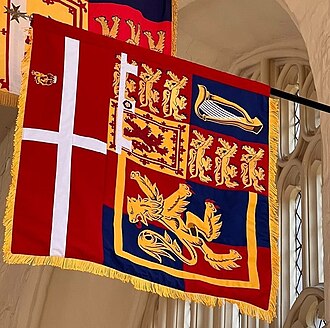 Banner of Sophie, Duchess of Edinburgh, at the Priory Church of the Order of St John