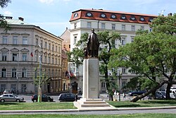 Woodrow Wilson Monument in Prague, Czech Republic