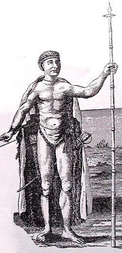 Cangapol, chief of the Tehuelches, 18th century.