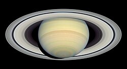 Maxwell proved that the rings of Saturn were made of numerous small particles.