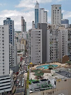Avenida Brasil (Brasil Avenue) in Balneário Camboriú.