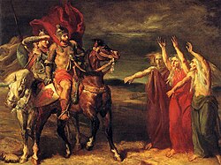 Macbeth and Banquo encounter the witches for the first time.