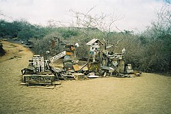 The Post Barrel on Floreana Island, formerly used by sailors to pass messages to any passing ships