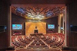 The chamber of the Council of States (Rajya Sabha), the Indian Parliament's Upper House