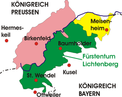The Principality of Lichtenberg, (1816–1834)
