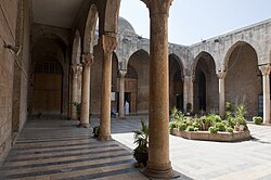 The Firdaws Madrasa was built in 1236 under the patronage of Dayfa Khatun, Aleppo