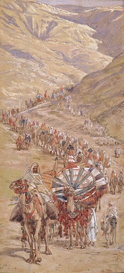 The Caravan of Abraham, watercolor by James Tissot, before 1903 (Jewish Museum, New York)