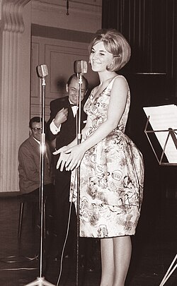 Gabi Novak performing in Maribor in 1961
