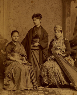 The first licensed female doctors in India, Syria and Japan. Anandibai Joshee (Indian), Kei Okami (Japanese), Sabat Islambooly (Kurdish Jew from Syria)[62] – 10 October 1885