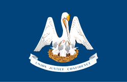 Flag of the US state of Louisiana