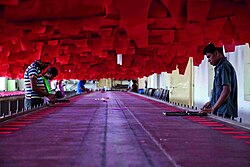 Textile workers in Tiruppur, South India