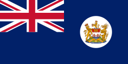 The flag of British Hong Kong from 1959 to 1997