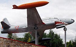 T-33A of the Mexican Air Force on display at Santa Lucía