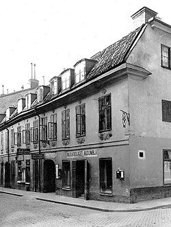 The birthplace of Alfred Nobel at Norrlandsgatan in Stockholm