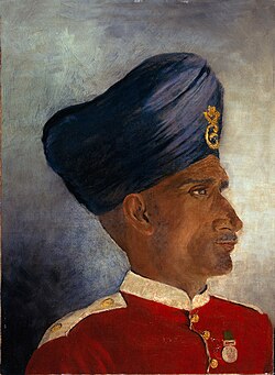 c. 1900 portrait of a 6th Bengal Light Infantry sepoy