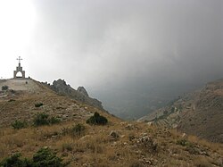 Christian chapel on the slopes of Mount Lebanon, Cedars of God.