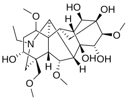 Aconine: an amorphous, bitter, non-poisonous alkaloid, derived from the decomposition of aconitine