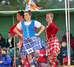 Highland Dancing Competition at the Dornoch Highland Gathering, Scotland