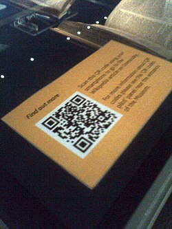 QRpedia codes at the archives