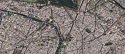 Western Paris in 2016, photographed by a SkySat satellite