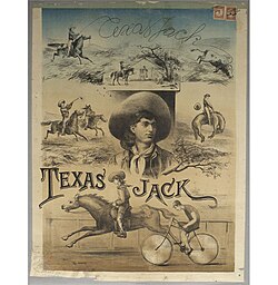 Texas Jack Jr. show Advertising poster