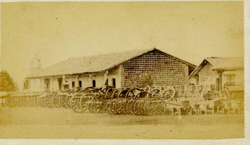 Booty. Captured Paraguayan artillery at Humaitá, prior to shareout.