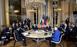 The Normandy Format meeting in December 2019 was the only meeting between Zelenskyy and Putin.[60]