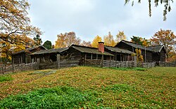 Moragården, one of many historical homesteads at the Skansen open-air museum