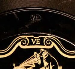 The "VE" symbol, indicating a Victor electrical recording