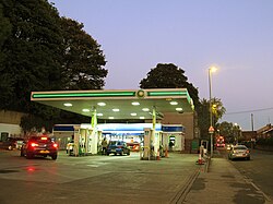 A modern BP filling station in Bramley, Leeds