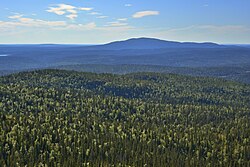 View of Nuorunen, the highest point of Karelia