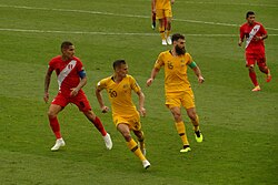 Peru vs Australia at the 2018 FIFA World Cup.