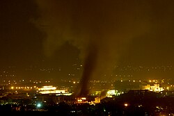 Islamabad Marriott Hotel bombing. Approximately 35,000 Pakistanis died from terrorist attacks between 2001 and 2011.[92]