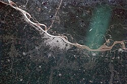 Rosario and its region from space.