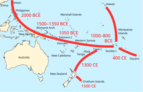 The Māori settlement of New Zealand represents an end-point of a long chain of island-hopping voyages in the South Pacific.
