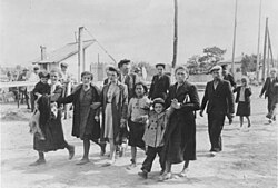 Deportation of Jews in Chisinau by Romanian soldiers in July 1941