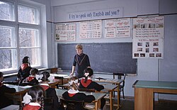 English classes in Moscow in 1964