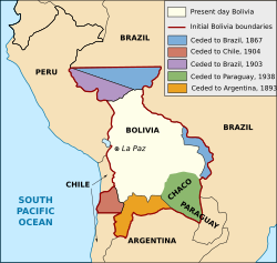 Bolivia's territorial losses (1867–1938)