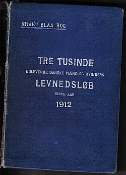 The Danish Kraks Blå Bog (1912)