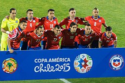 Chile vs Uruguay at the 2015 Copa America as hosts and first time champions