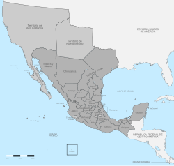 Yucatán in Mexico, 1824