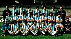 A team of Pescara Calcio in 1979