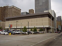 Houston Chronicle headquarters in Downtown Houston before its demolition